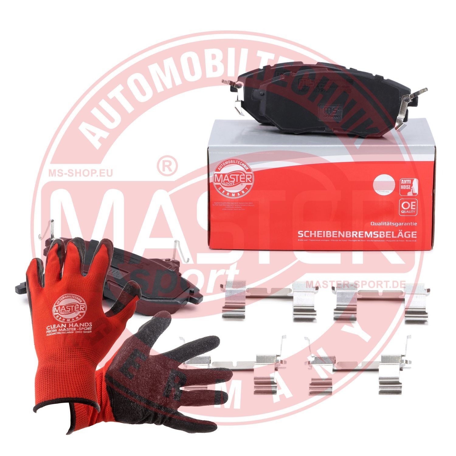 Zestaw klocków hamulcowych, hamulce tarczowe MASTER-SPORT GERMANY 13046057972N-SET-MSP