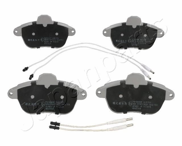 Zestaw klocków hamulcowych, hamulce tarczowe JAPANPARTS PA-0632AF