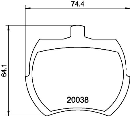 Zestaw klocków hamulcowych, hamulce tarczowe HELLA 8DB 355 007-081