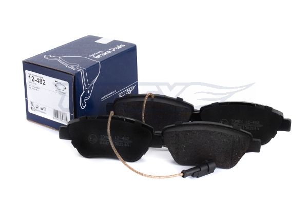 Levně Sada brzdových destiček, kotoučová brzda TOMEX Brakes 12-482