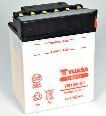 Motobaterie Yuasa Yumicron 12V, 14Ah, 175A, YB14A-A1 — Autodíly PEMA