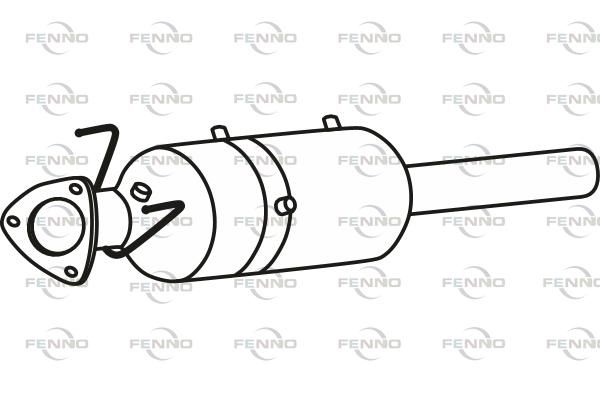 Filtr sadzy / filtr cząstek stałych, układ wydechowy FENNO P9865DPF