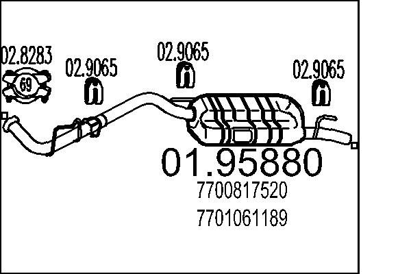Tłumik końcowy MTS 01.95880