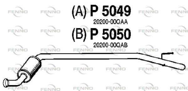 Tłumik środkowy FENNO P5050