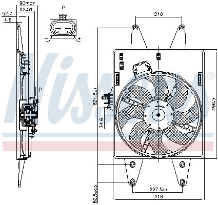 Ventilateur, refroidissement du moteur