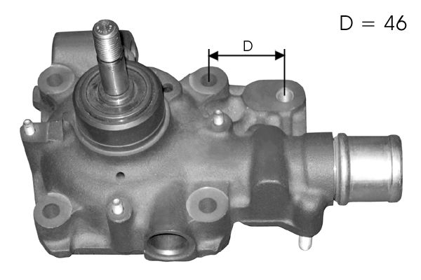 Pompe à eau, refroidissement du moteur