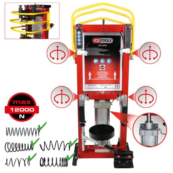 Dispozitiv de tensionare, presa arc KS TOOLS 500.8800