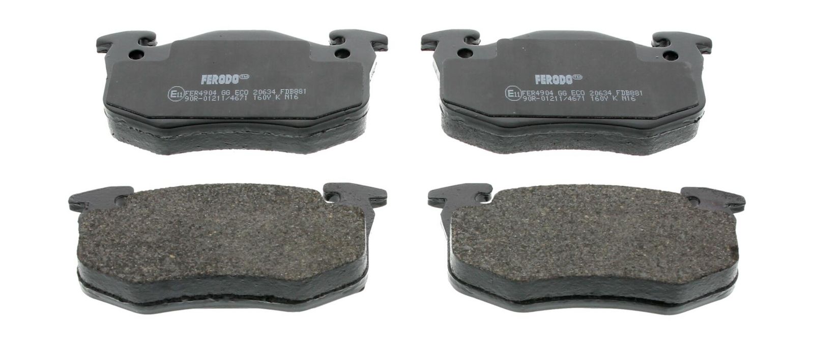 set placute frana,frana disc FERODO FDB881