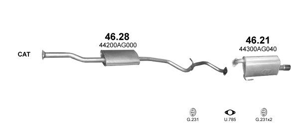 Układ wydechowy POLMO POLMO00132
