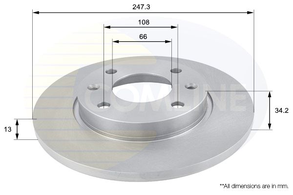 Tarcza hamulcowa COMLINE ADC1508