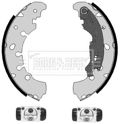 Zestaw szczęk hamulcowych BORG & BECK BBS1116K