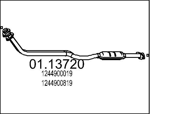 Výfuková trubka MTS 01.13720