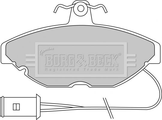 Zestaw klocków hamulcowych, hamulce tarczowe BORG & BECK BBP1115
