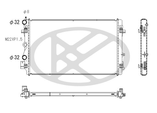 Radiator, racire motor KOYORAD PL453429