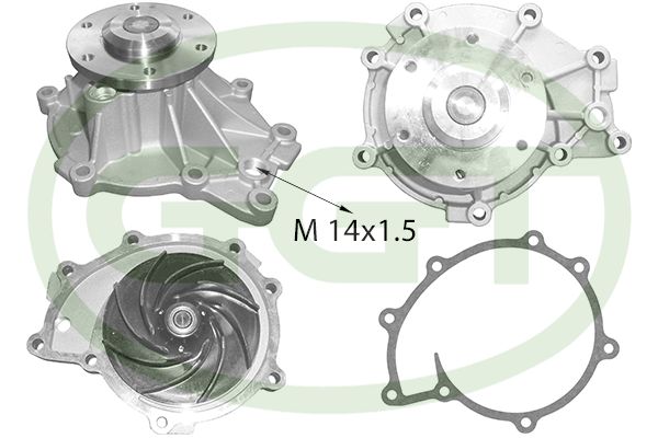 Pompă de apă, răcire motor GGT PA15132