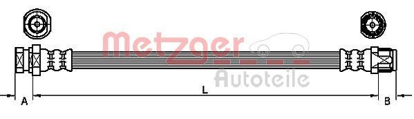 Przewód hamulcowy elastyczny METZGER AUTOTEILE 4110213
