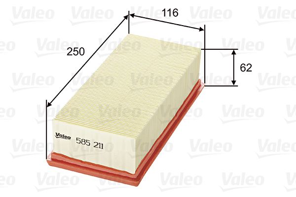 Vzduchový filtr VALEO 585211