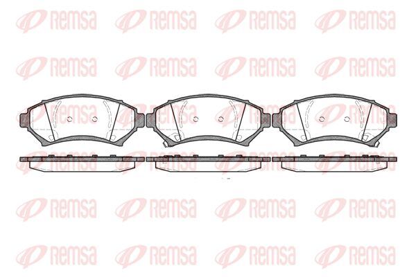 Zestaw klocków hamulcowych, hamulce tarczowe KAWE 0641 02