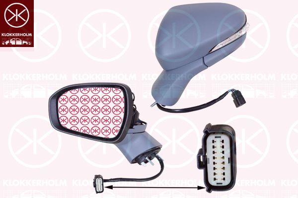 Lusterko zewnętrzne KLOKKERHOLM 25581033