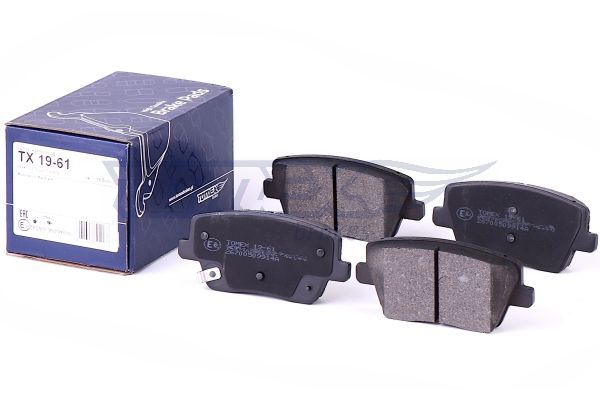 Levně Sada brzdových destiček, kotoučová brzda TOMEX Brakes 19-61