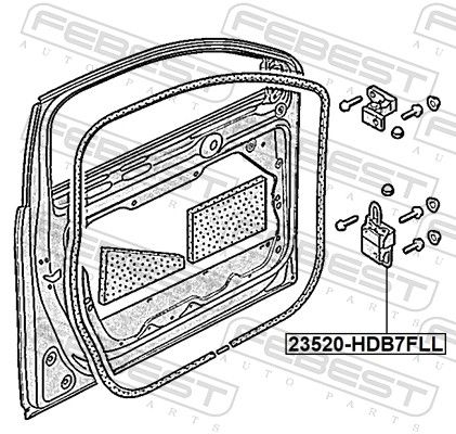 ZAWIAS DRZWI VW P. CC 12- LE (DOLNY) OE VAG 3C8831411C