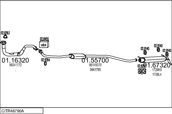 Układ wydechowy MTS CITR48790A002260