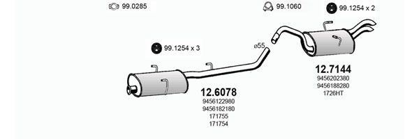 Układ wydechowy ASSO ART2993