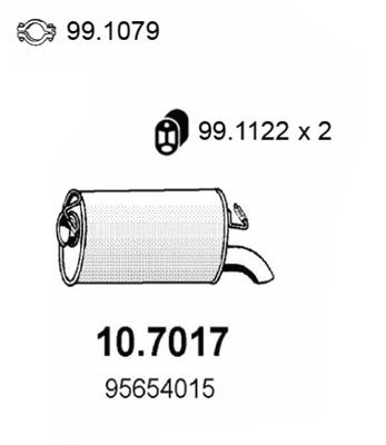 Tłumik końcowy ASSO 10.7017