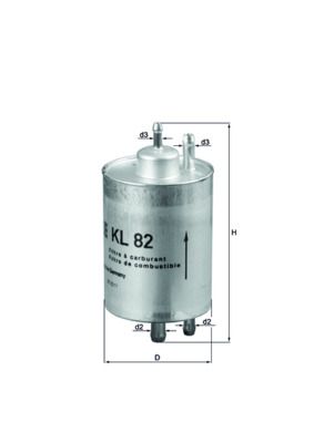 Palivový filter MAHLE KL 82