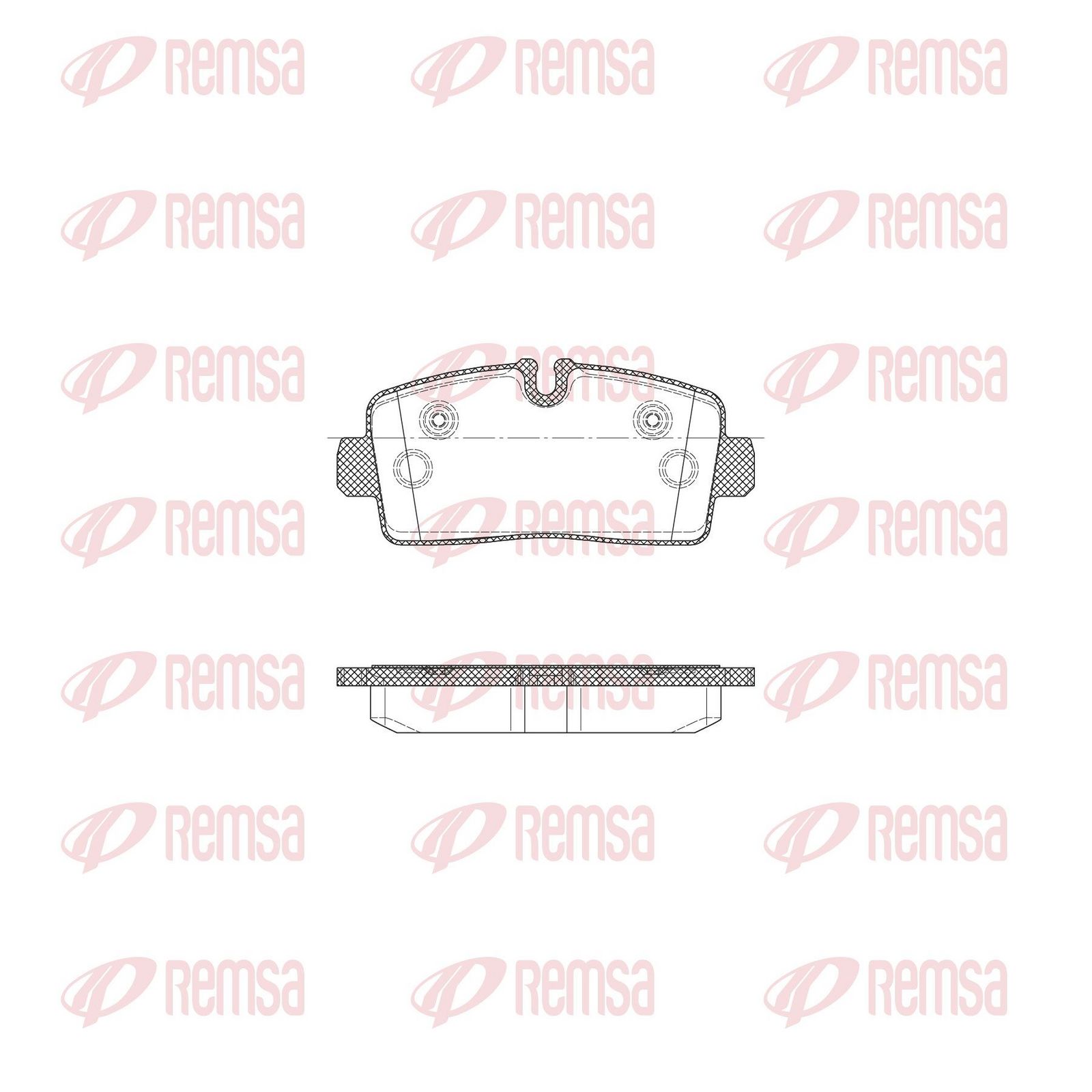 Zestaw klocków hamulcowych, hamulce tarczowe KAWE X200500