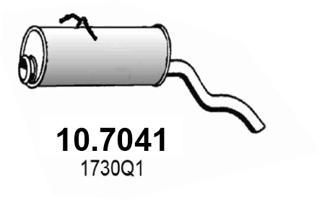 Tłumik końcowy ASSO 10.7041
