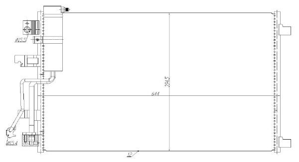Condensator, climatizare MTR 13054831