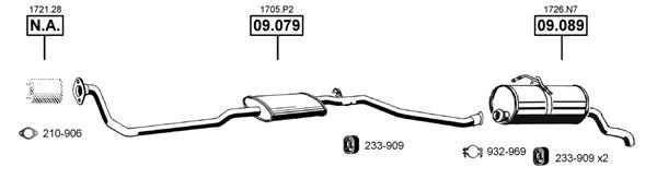 Układ wydechowy ASMET PE080690
