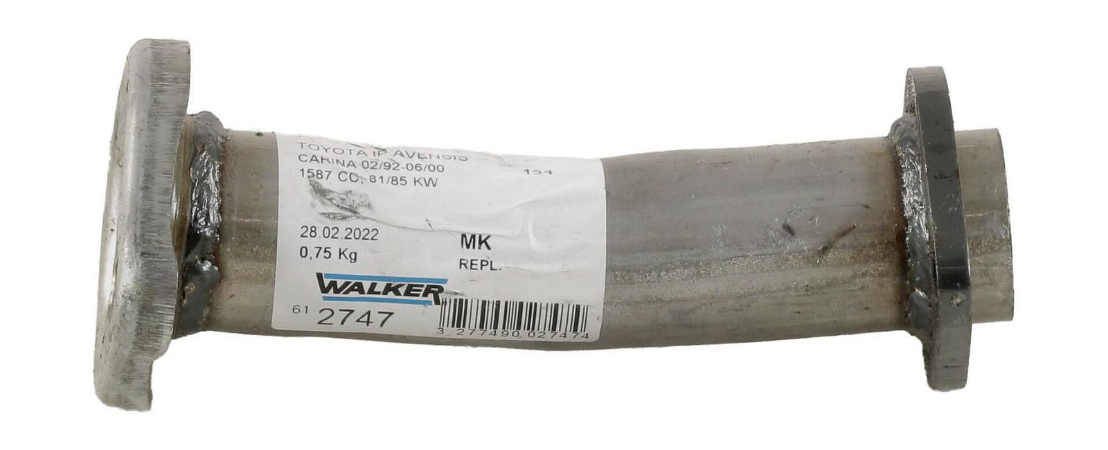 Levně Výfuková trubka WALKER 02747