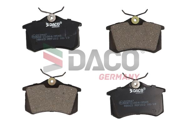 Zestaw klocków hamulcowych, hamulce tarczowe DACO GERMANY 323947