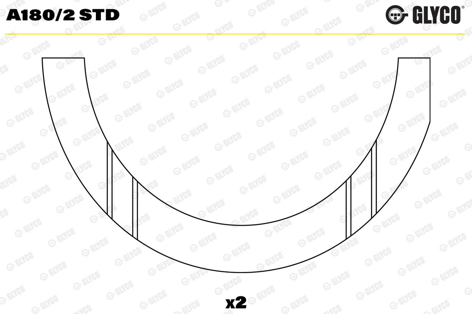 Saiba distantier, arbore cotit GLYCO A180/2 STD