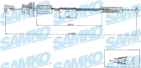 Linka gazu SAMKO C0079A