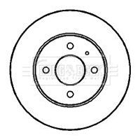 Tarcza hamulcowa BORG & BECK BBD4926