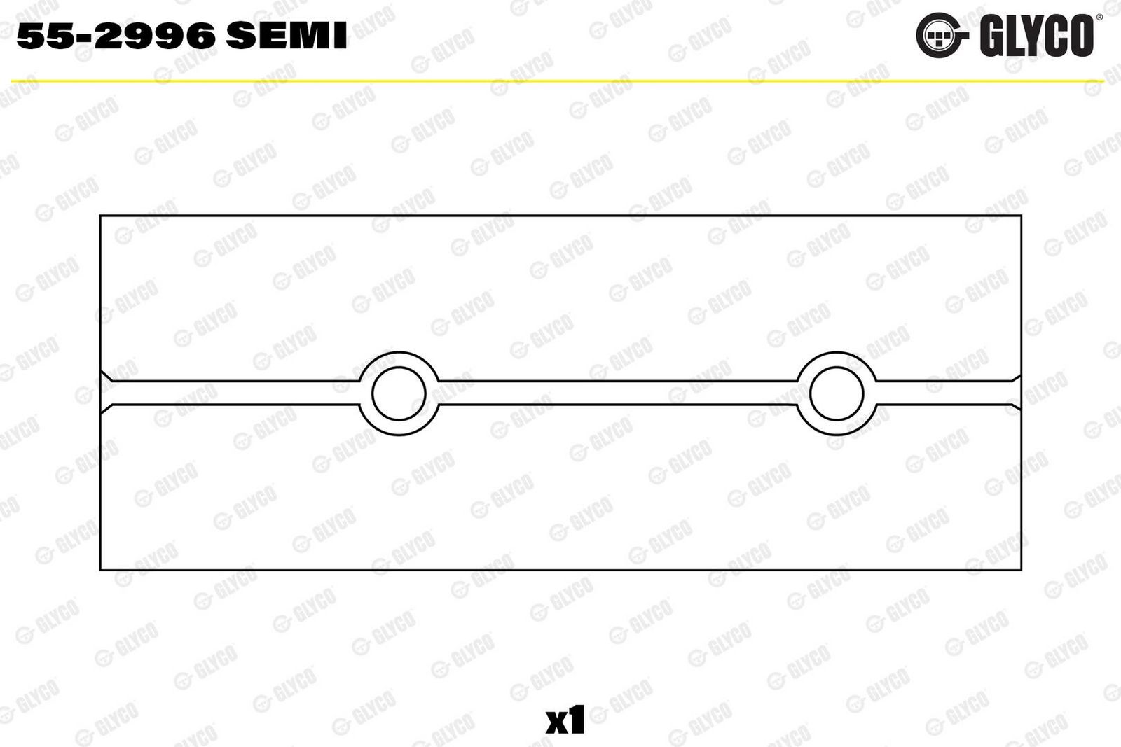 E-shop Ložiskové puzdro, ojnica GLYCO 55-2996 SEMI