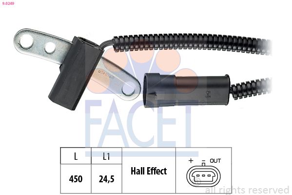 Senzor, turație motor FACET Made in Italy - OE Equivalent 9.0249