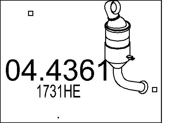 Katalizator MTS 04.4361