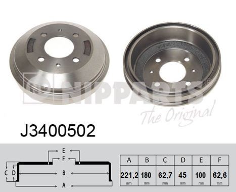Tambur frana NIPPARTS J3400502