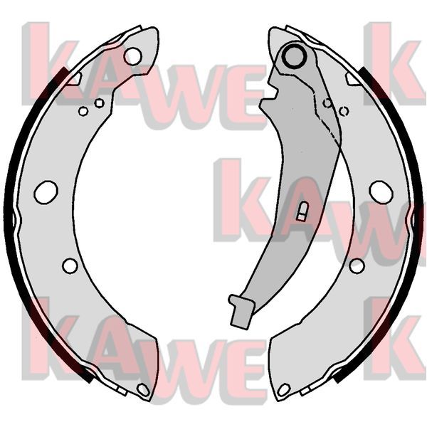 Zestaw szczęk hamulcowych KAWE 01016