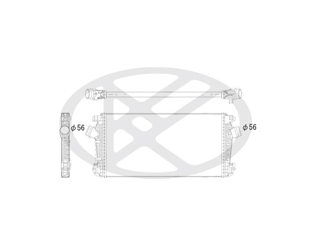 Intercooler, compresor KOYORAD IA460146