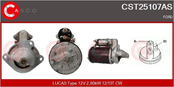 Levně Startér CASCO CST25107AS