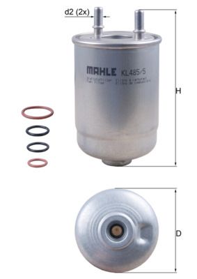 Palivový filtr MAHLE KL 485/5D