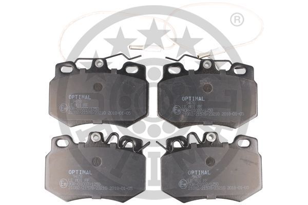 Zestaw klocków hamulcowych, hamulce tarczowe OPTIMAL BP-09478