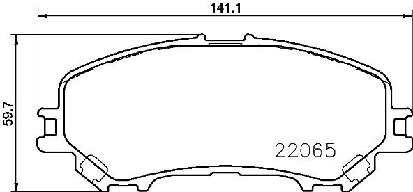 Zestaw klocków hamulcowych, hamulce tarczowe BREMBO P 56 100