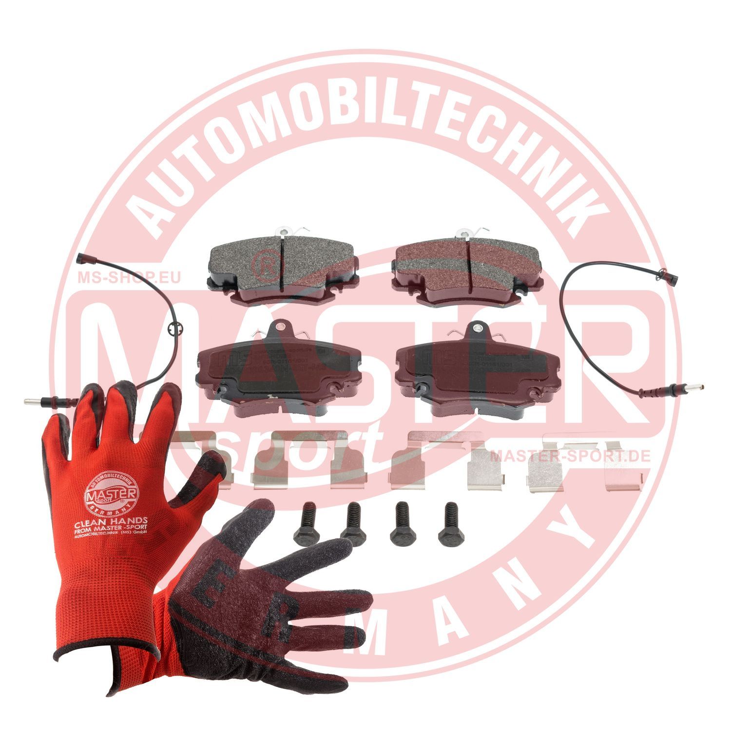 Zestaw klocków hamulcowych, hamulce tarczowe MASTER-SPORT GERMANY 13046028342N-SET-MSP