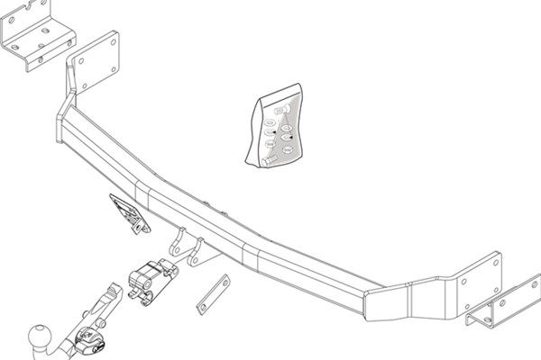 Zestaw zaczepu przyczepy BRINK 518400